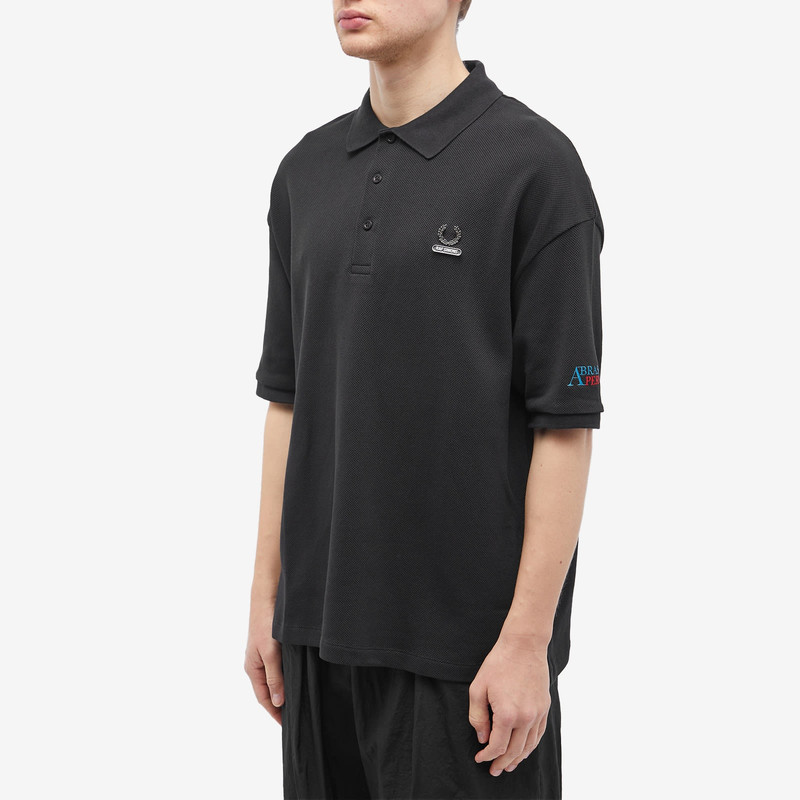 Fred Perry Fred Perry x Raf Simons Embroidered Oversized Polo outlook