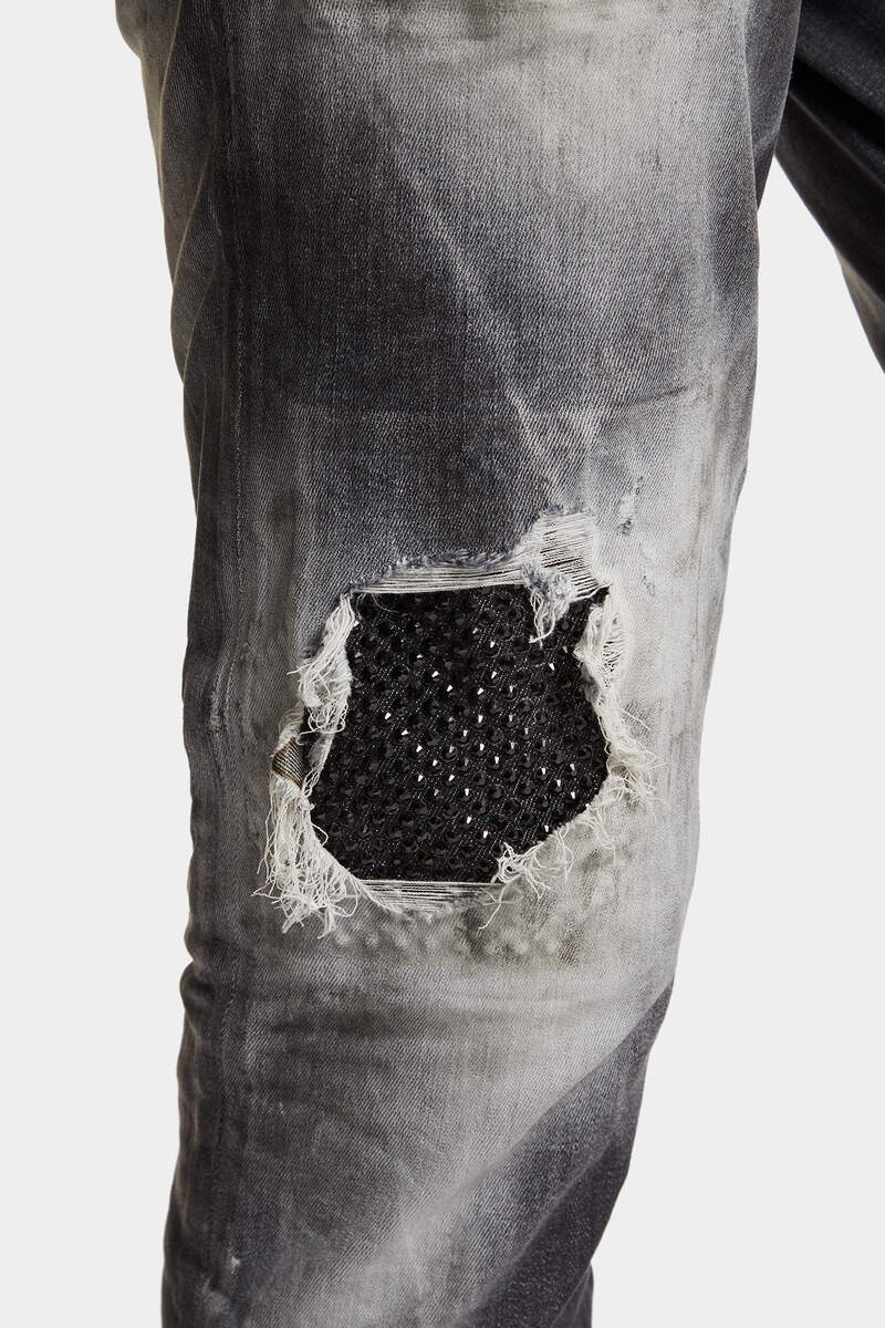 ★Dsquared2★BLACK JET SET WASH SKATER JEANS★ DSQUARED2 BLACK JET SET WASH SKATER JEANS | REVERSIBLE