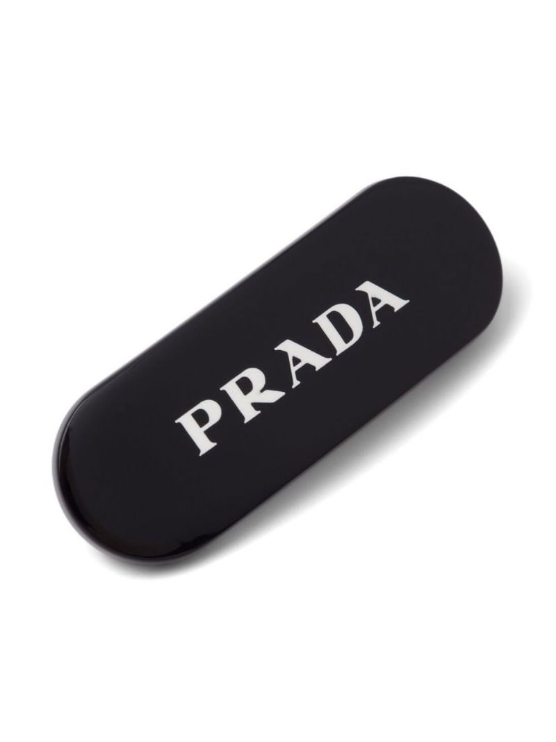 logo-print hair clip - 2