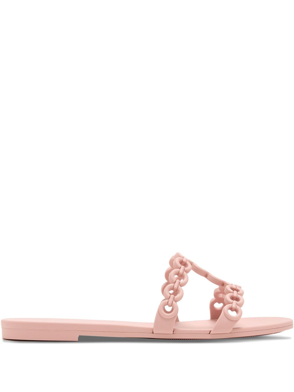 chain-link flat sandals - 2