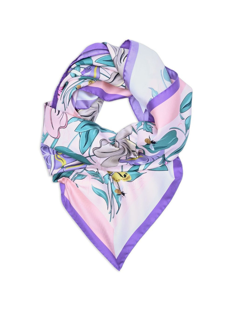 LANCEL printed square scarf outlook