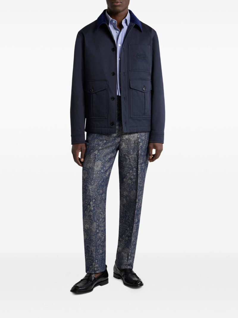 Etro logo-embroidered jacket outlook