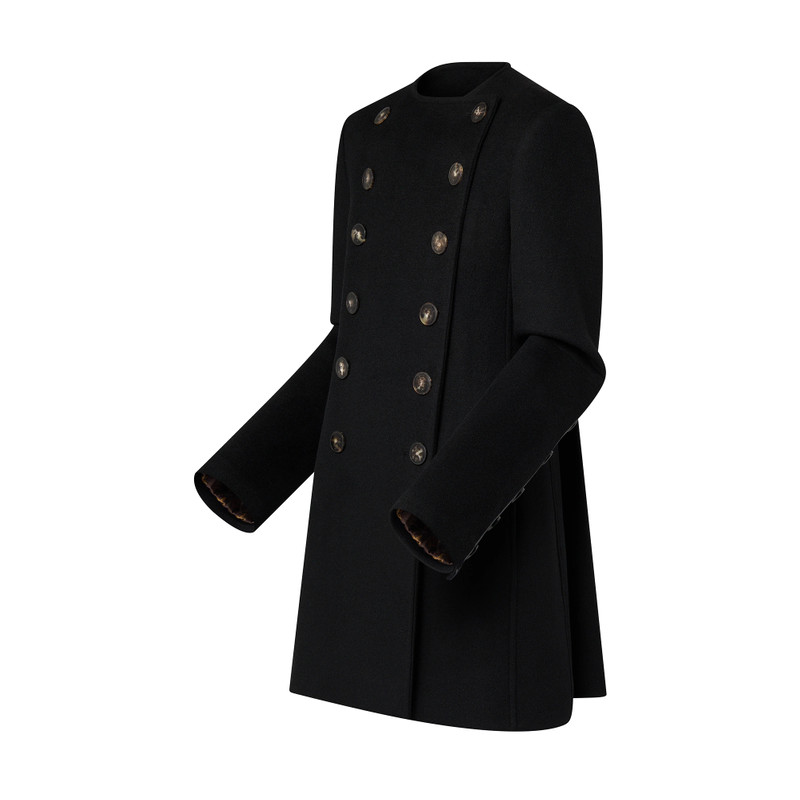 Louis Vuitton Horn Button Pleat Coat outlook