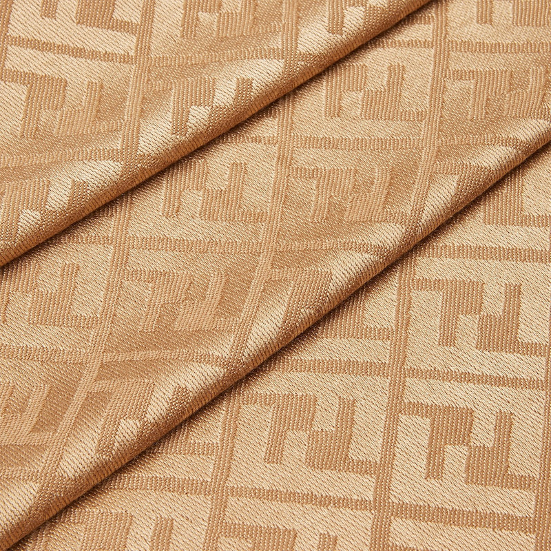 FENDI FF Shawl Brown silk and wool shawl outlook