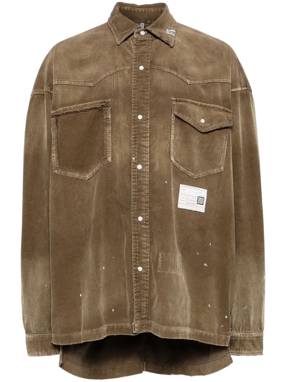 Vintage-like Corduroy Shirt - 1