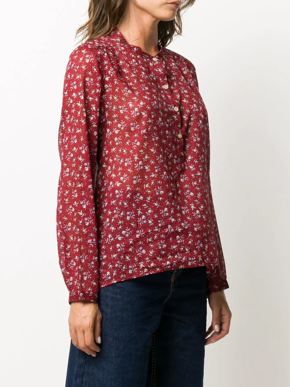 floral print blouse - 3