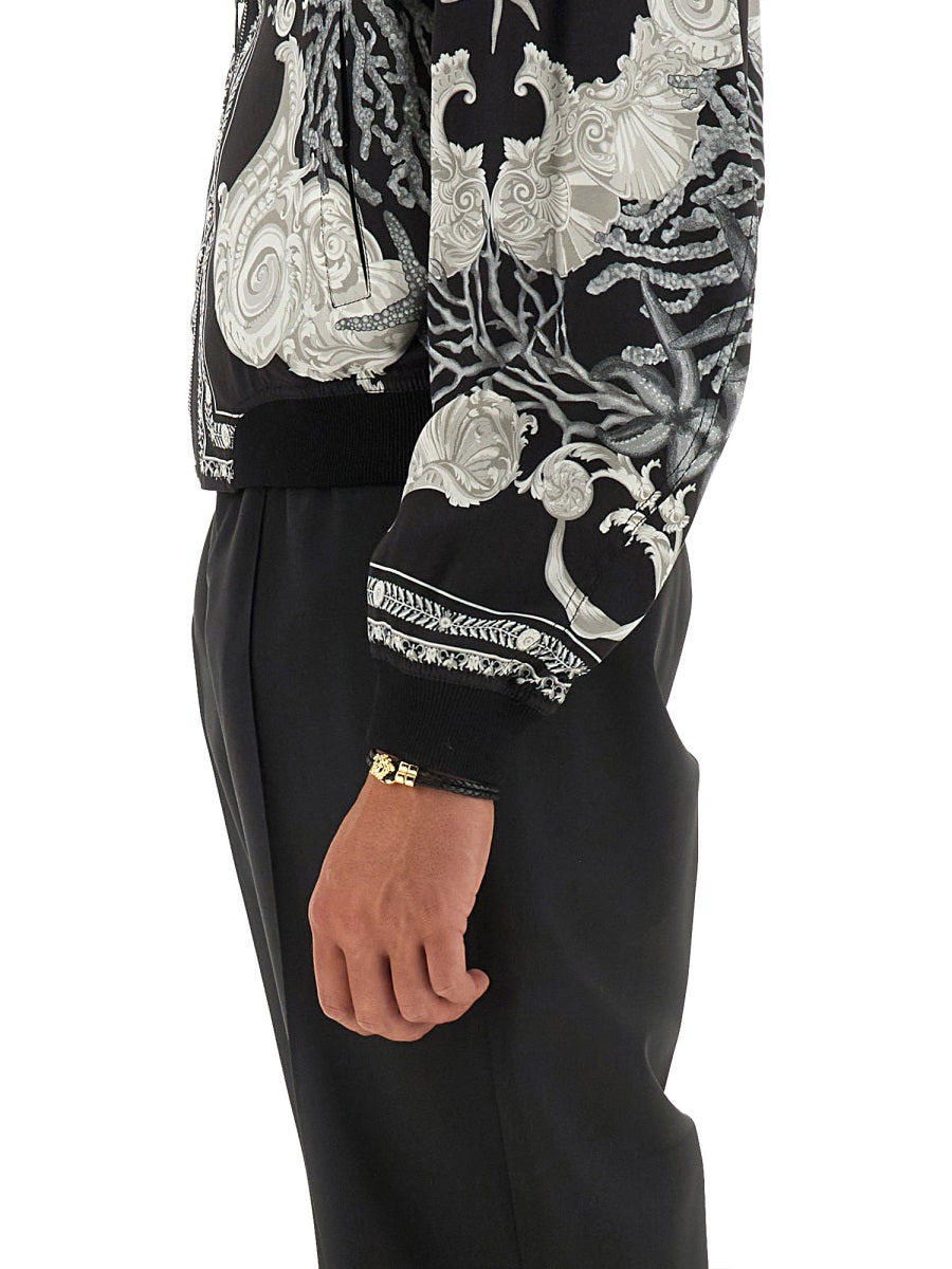 Versace Men Reversible Baroque Sea Jacket - 4