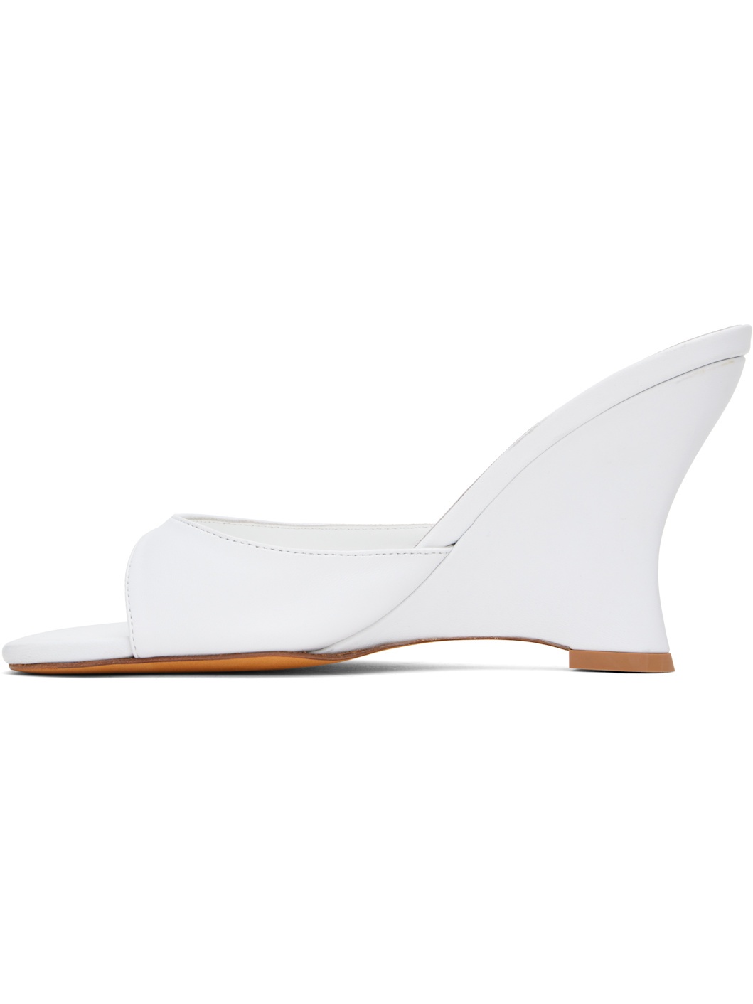 White Lido Wedge Heeled Sandals - 3