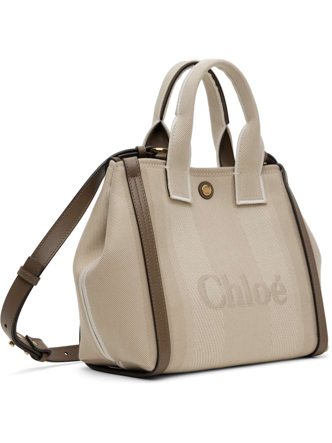 Beige Small 'Chloé Carry' Tote - 3