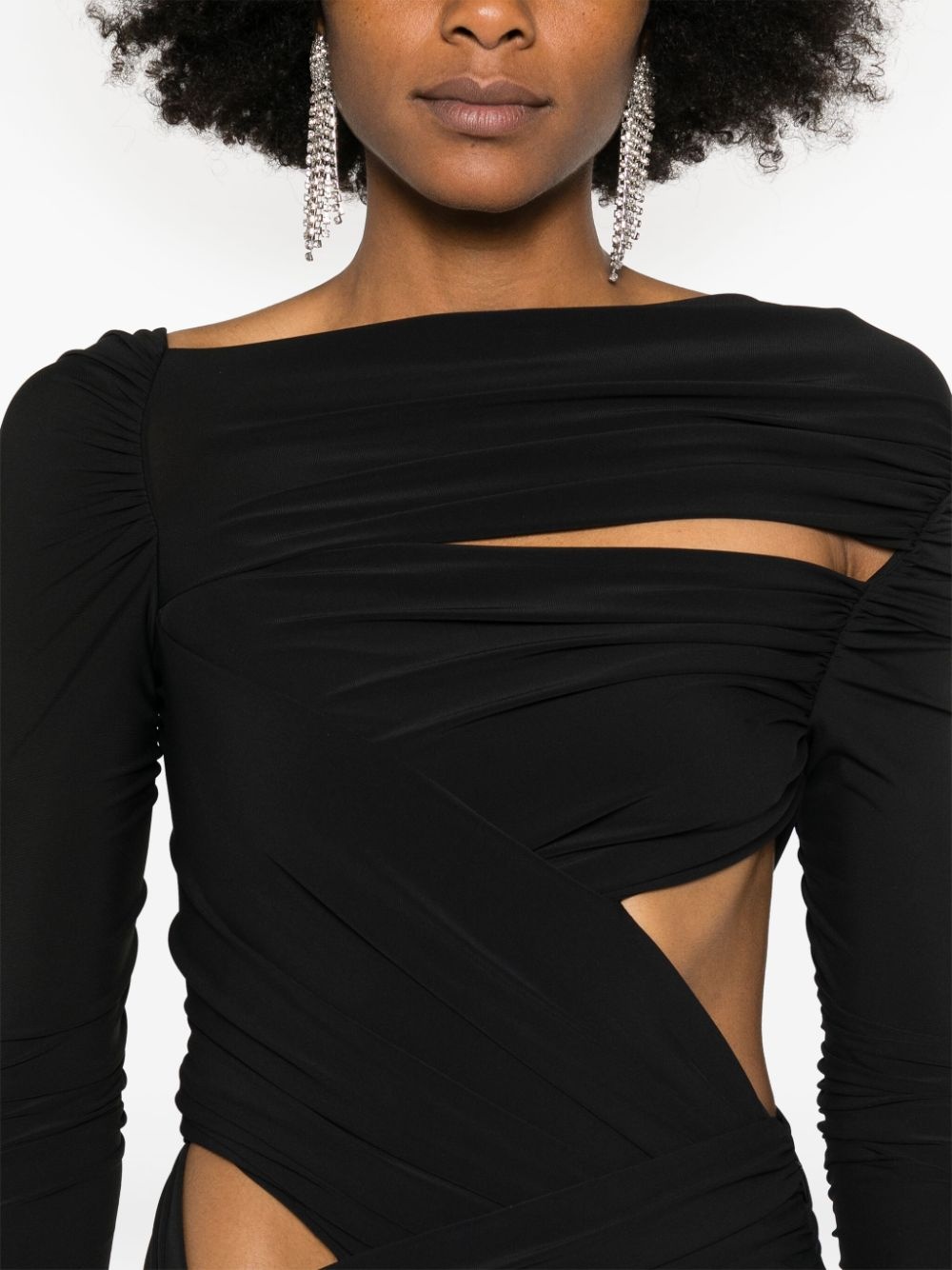 wrap mini dress - 5
