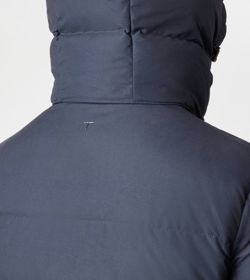 HOODED DOWN JACKET - BLUE 5