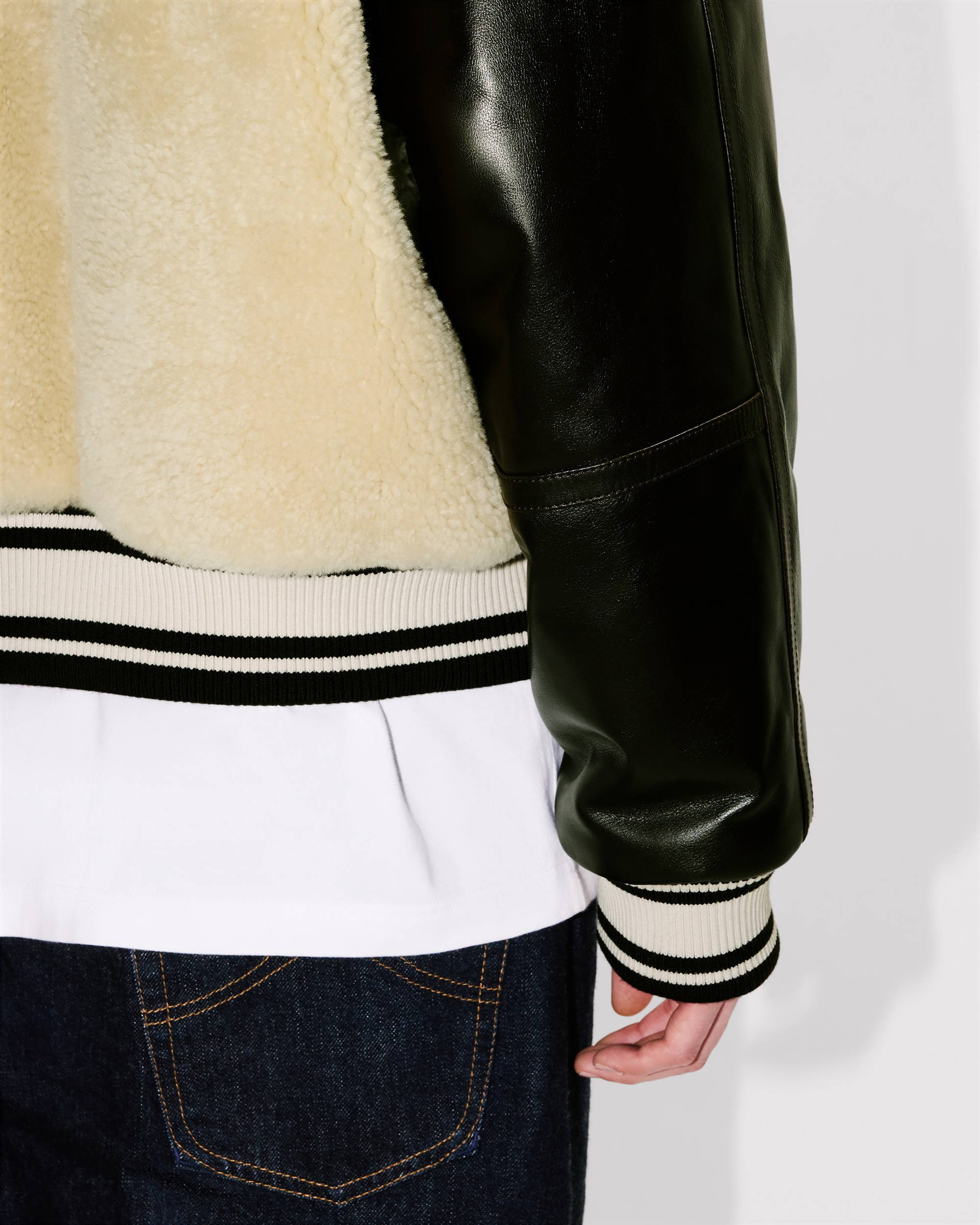 'Kenzo x Futura 2000' genderless shearling varsity - 16