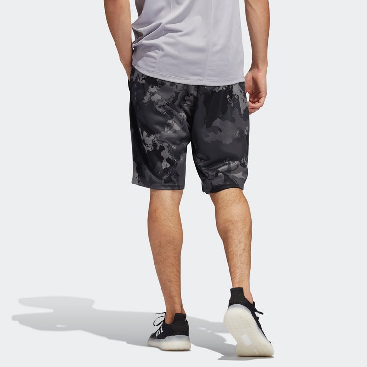 adidas Camo Short Camouflage Printing Sports Training Shorts Gray GH5161 - 5