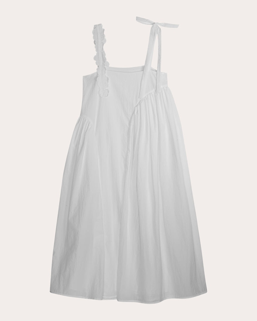 Oaklyn Dress Recycled Taffeta White - 4