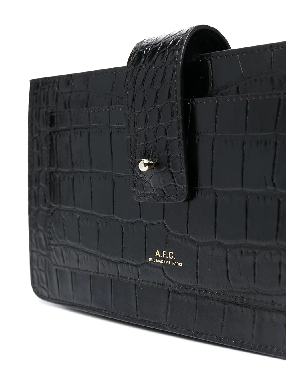 Albane crocodile-embossed bag - 4