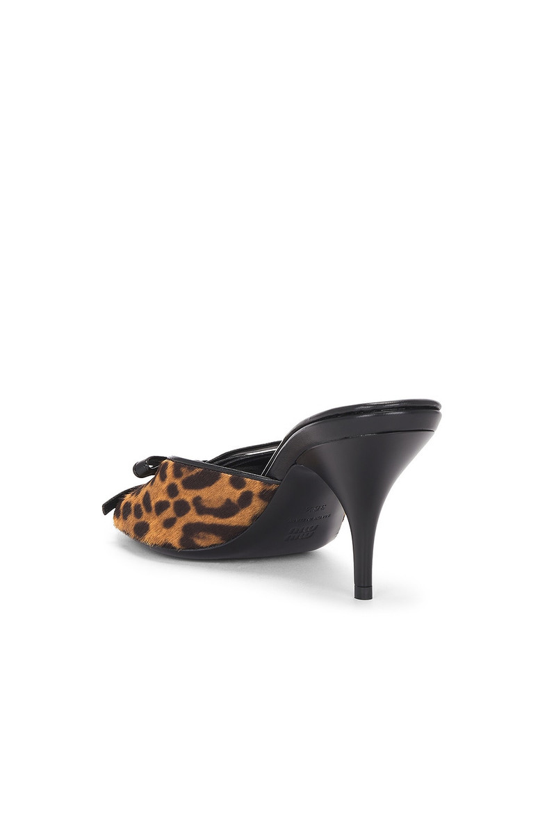 Miu Miu Leopard Mule Sandal outlook