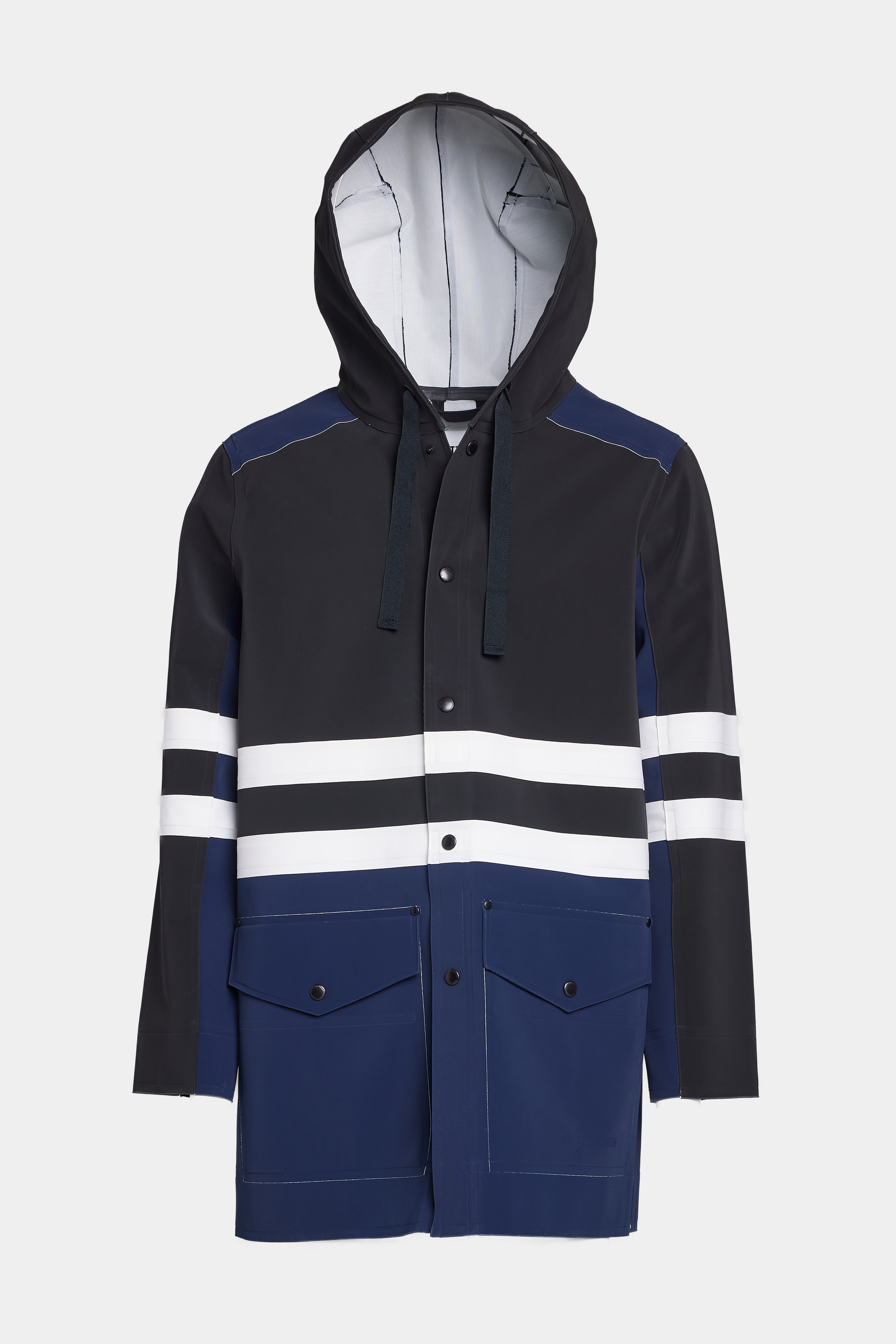 Blackeberg Raincoat Black/Navy/White - 6