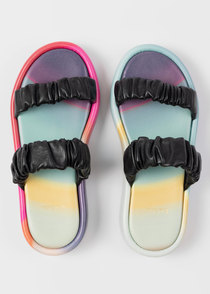 Leather 'Spray Swirl' 'Maple' Sandals 5