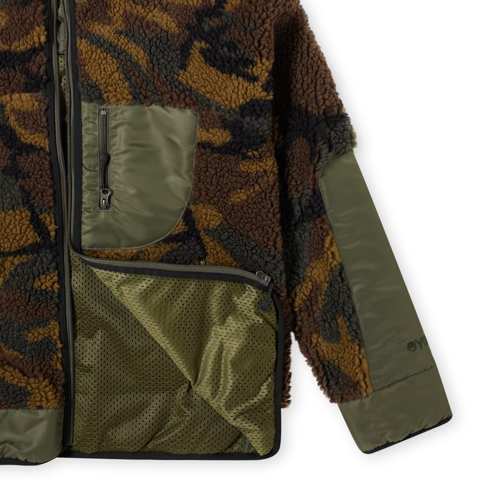 Junya Watanabe MAN Camo Sherpa Fleece Hooded Jacket - 2