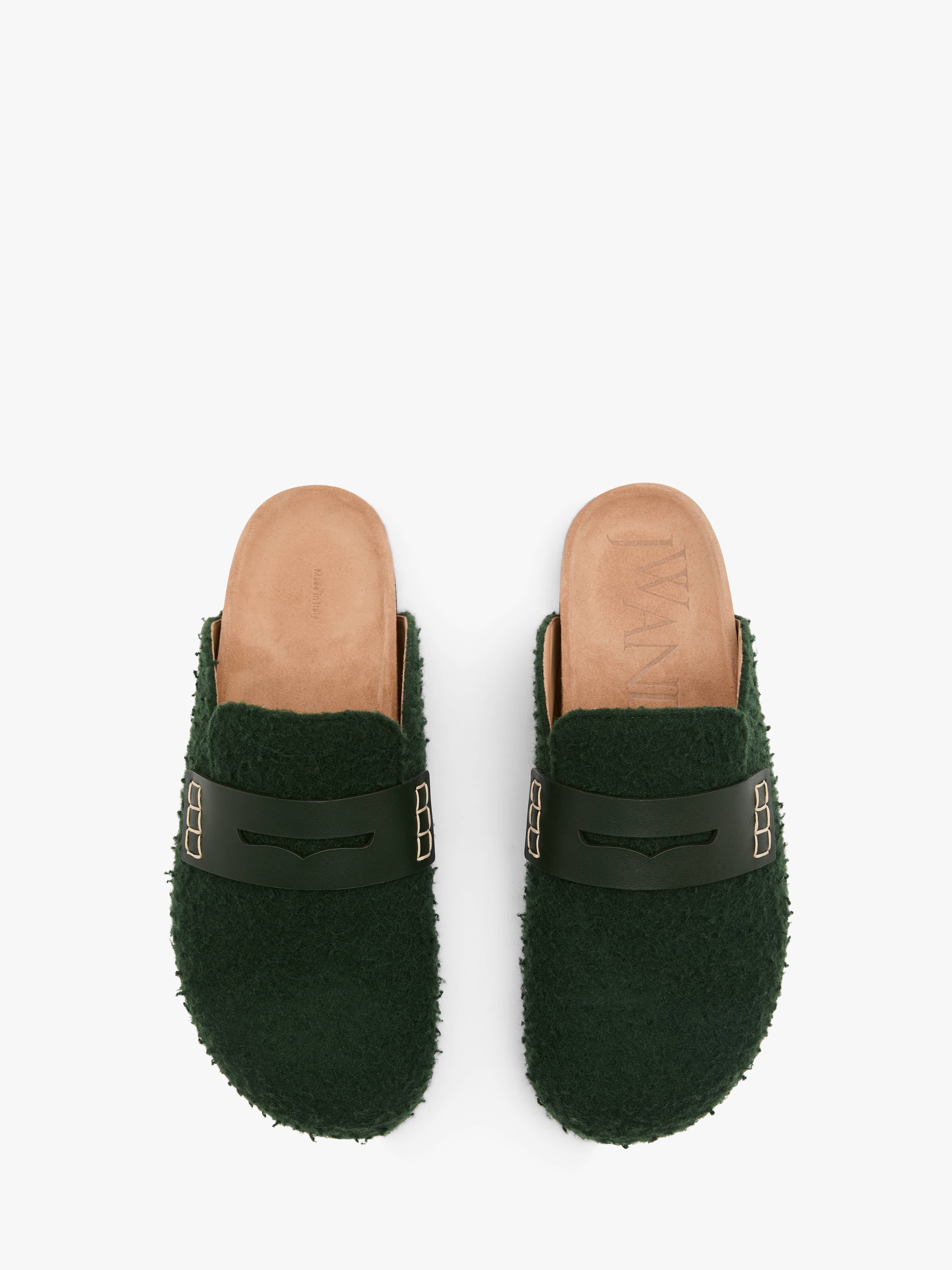FELT LOAFER MULES - 4