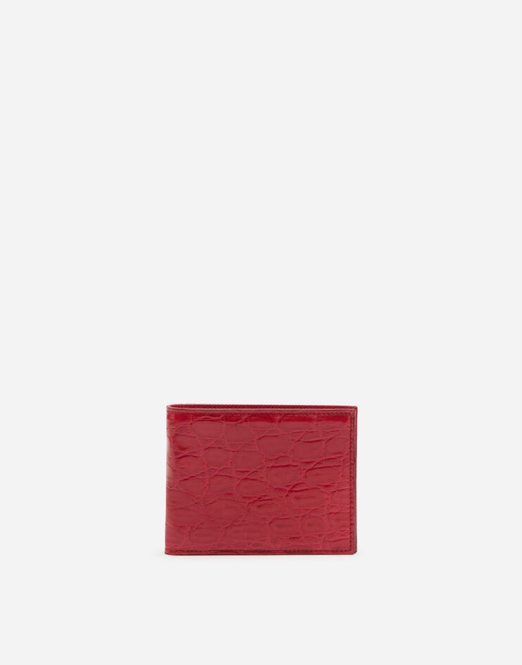 Bifold wallet in crocodile flank leather - 1