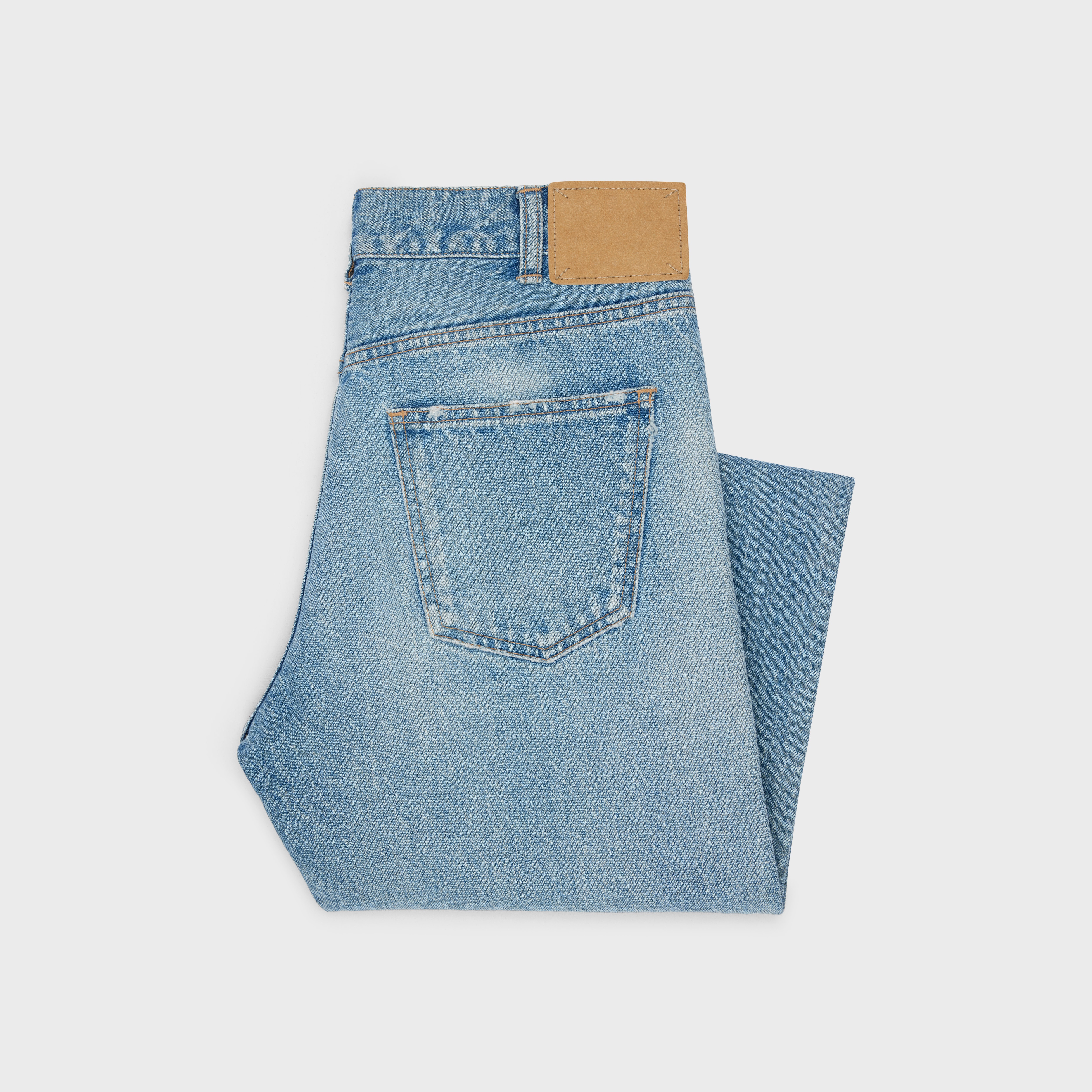 POLLY JEANS IN STEEL BLUE WASH DENIM - 2