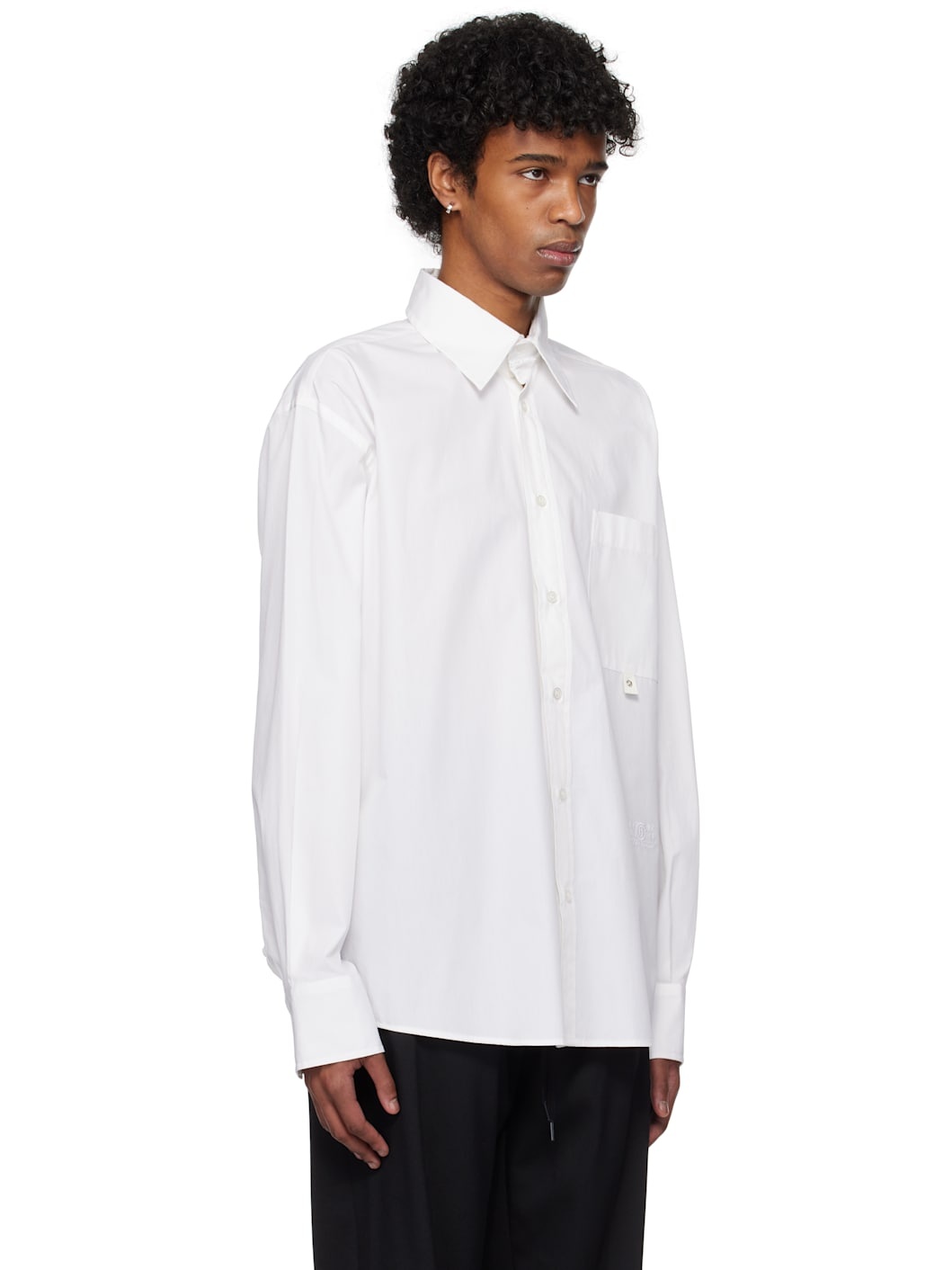 White Long-Sleeved Shirt - 2