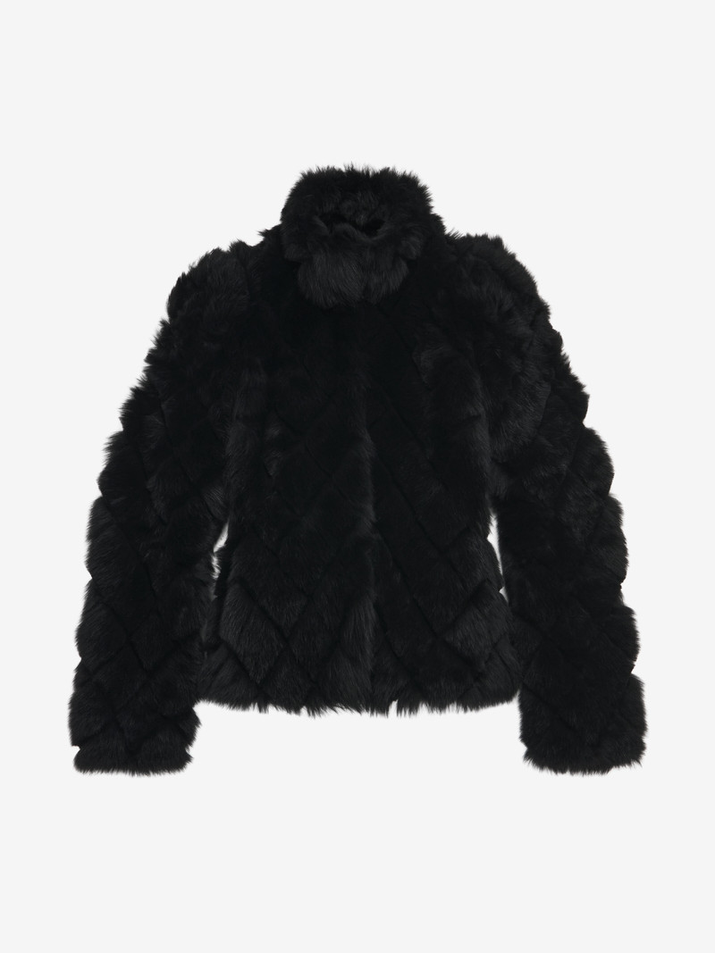 Quilted Effect Shearling Jacket 1
