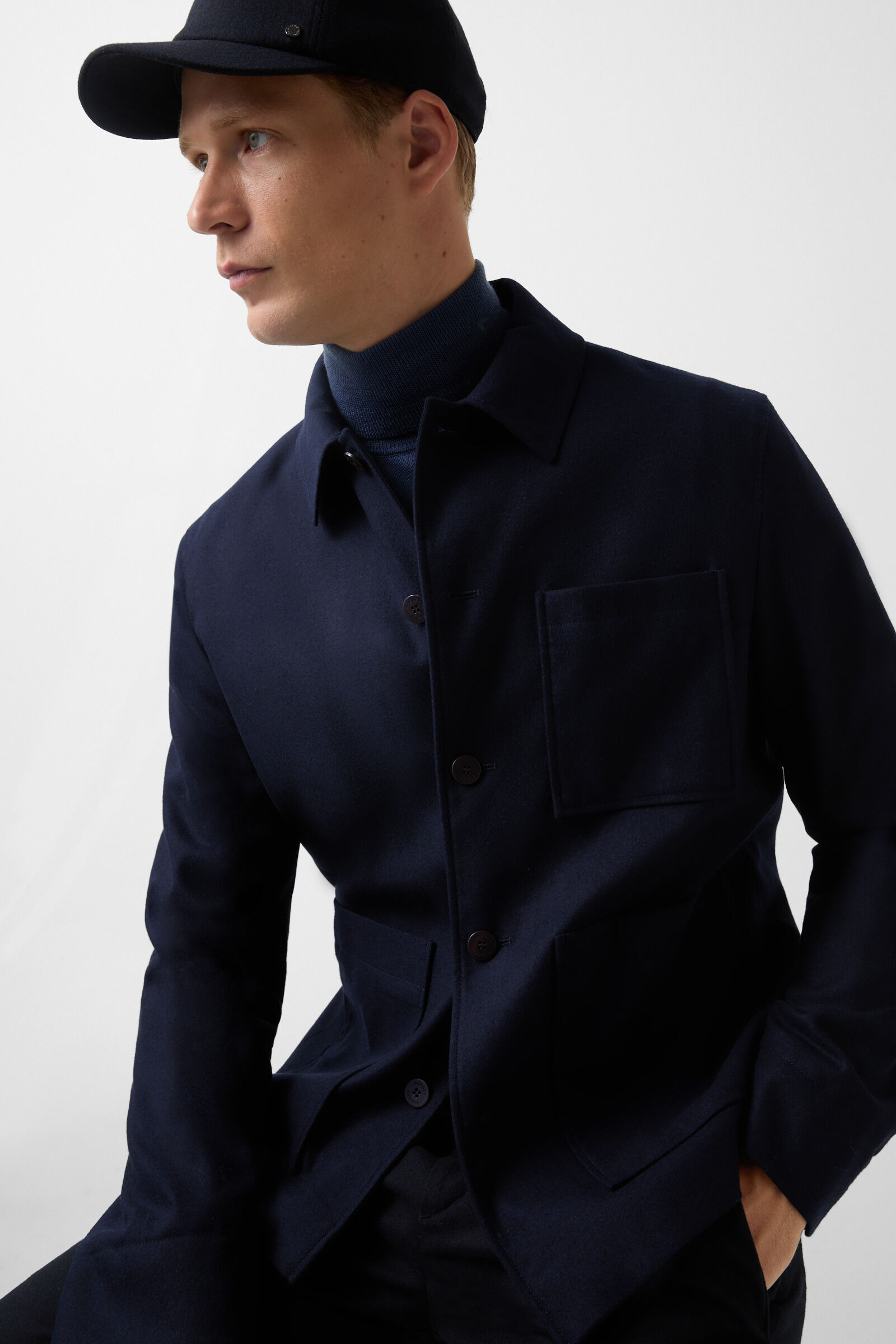 Overshirt Mirco in Navy blue - 6