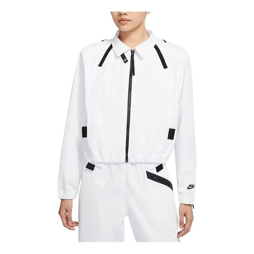 (WMNS) AS W Nike Sportswear DF TP WVN JKT Jacket White DD4609-100 - 1