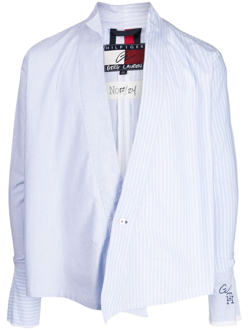 x Tommy Hilfiger striped poplin shirt - 1