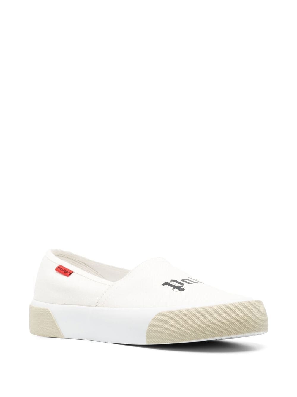 logo-print slip-on sneakers - 2