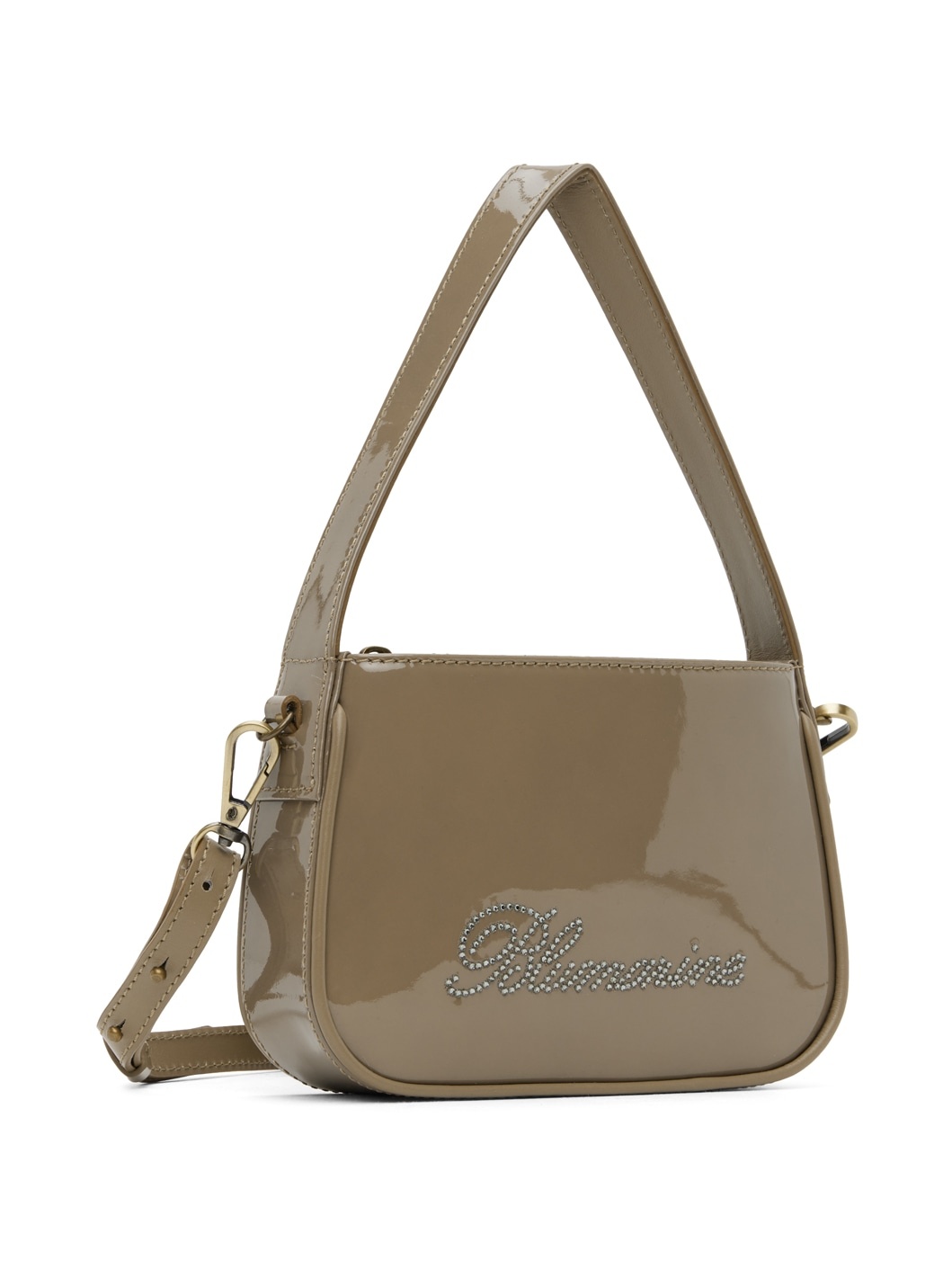 Taupe Small Rhinestone Bag - 2