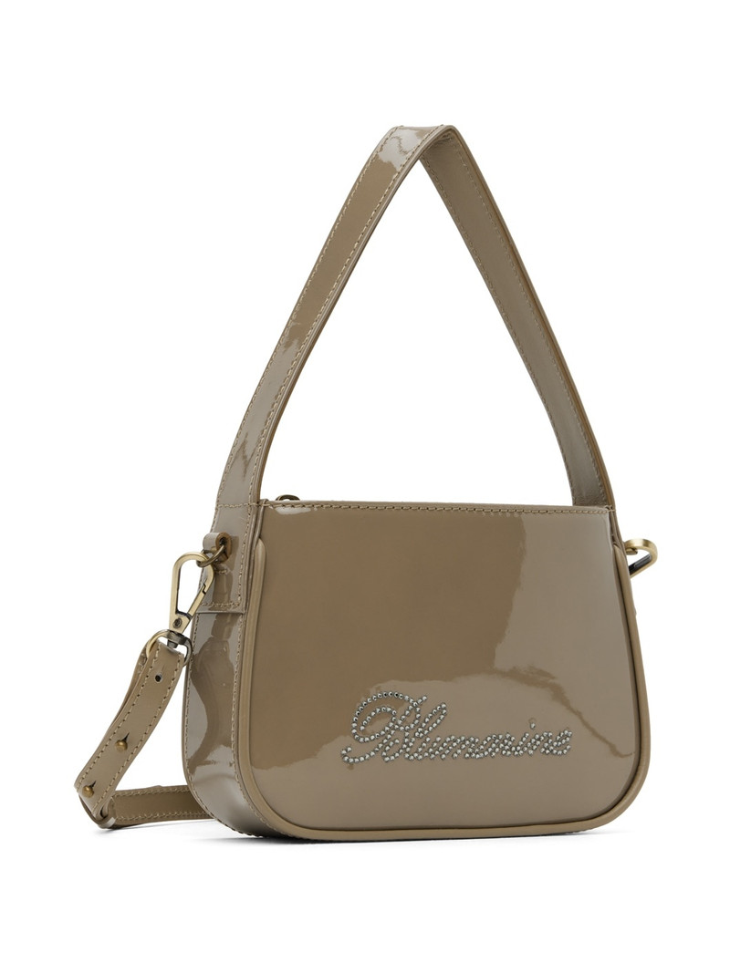 Blumarine Taupe Small Rhinestone Bag outlook