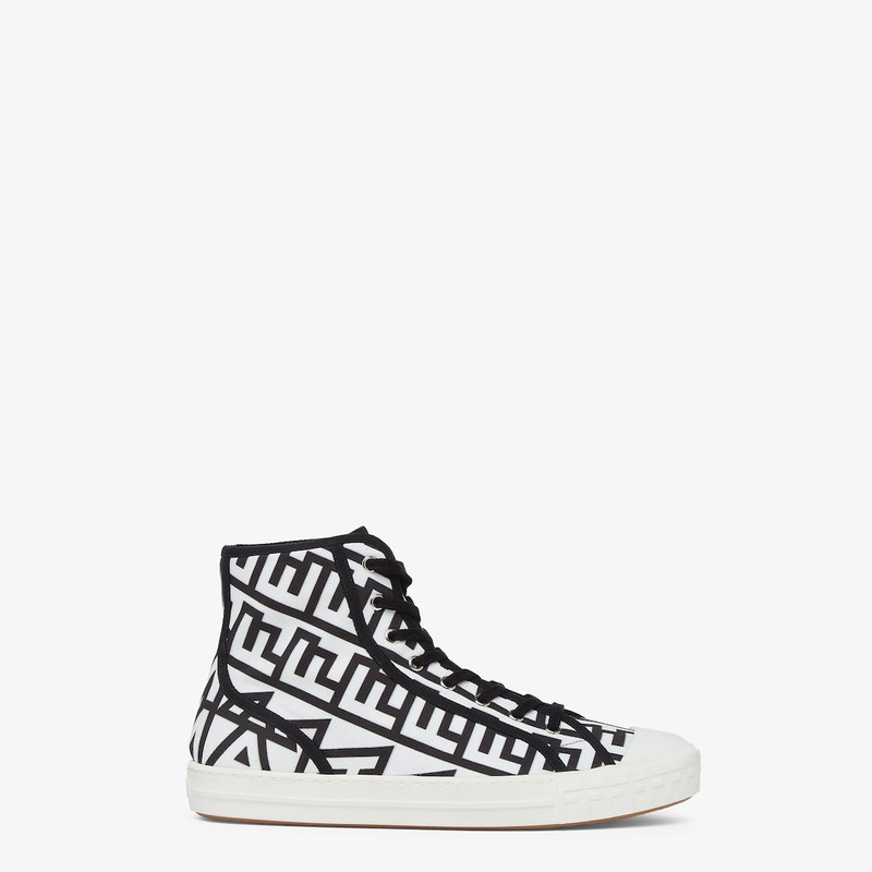 Two-tone canvas Fendi Roma Capsule high-tops 1