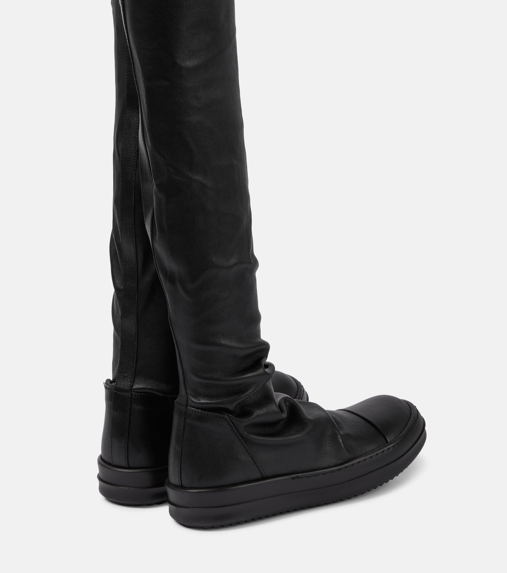 Stocking Sneaks knee-high leather sneakers - 3