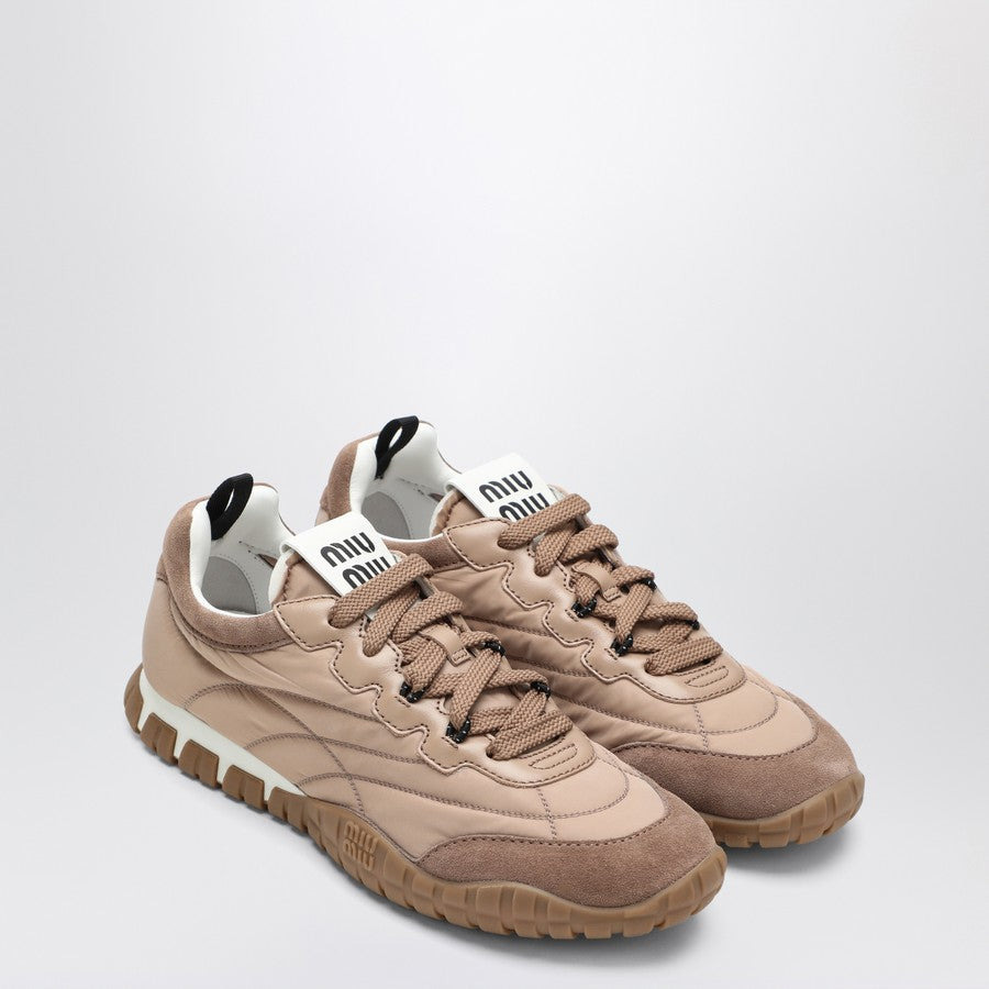 MIU MIU TYRE AND SUEDE SNEAKER - 2