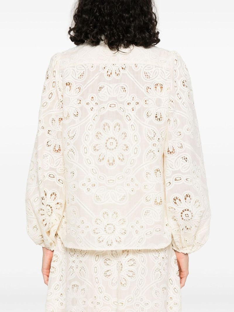 floral-embroidered shirt 4