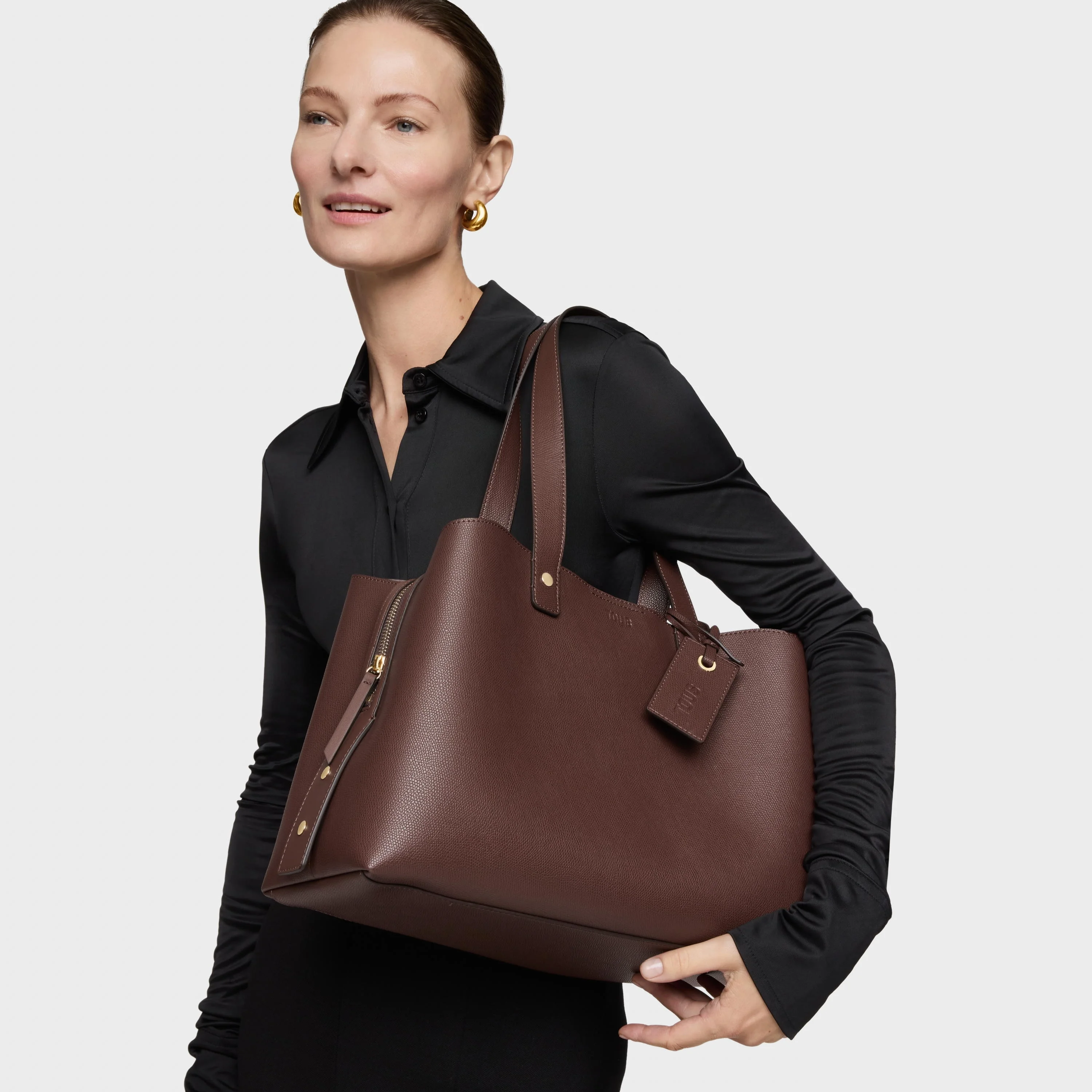 Medium brown City bag The Citybow - 1