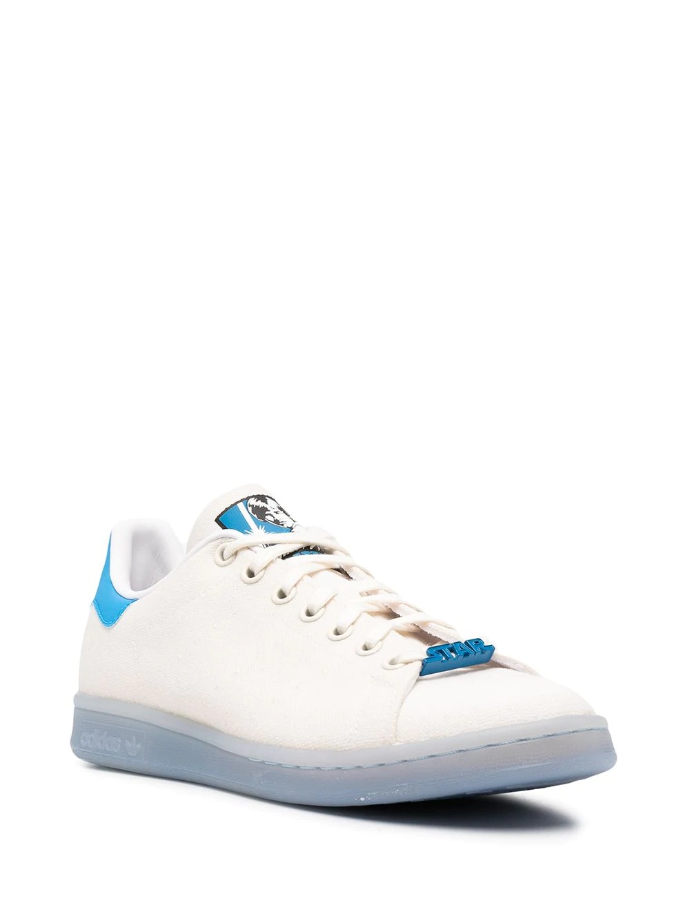 low-top canvas trainers - 2