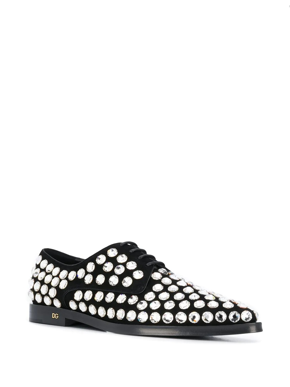 rhinestone embellished Derby shoes - 2