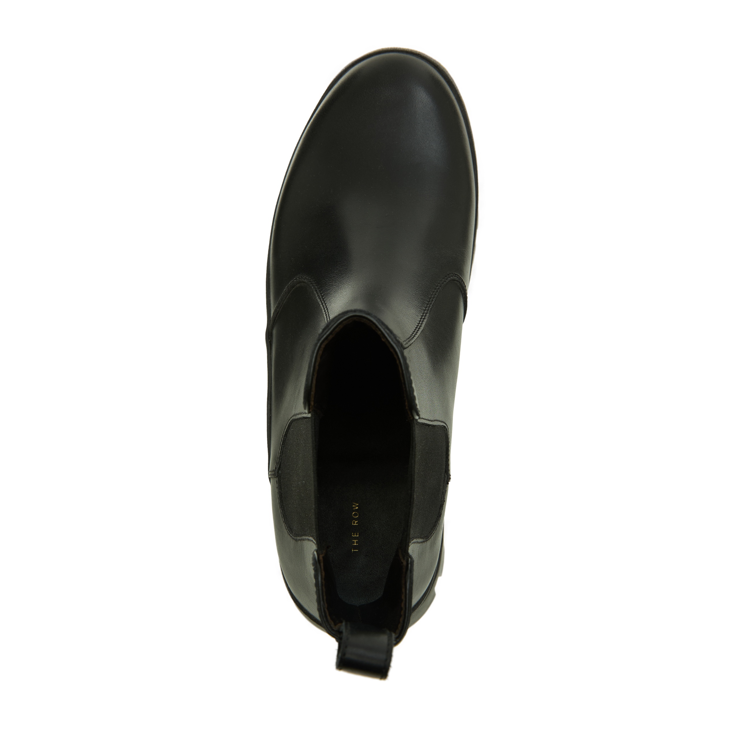BLACK LEATHER CHELSEA BOOTS - 4