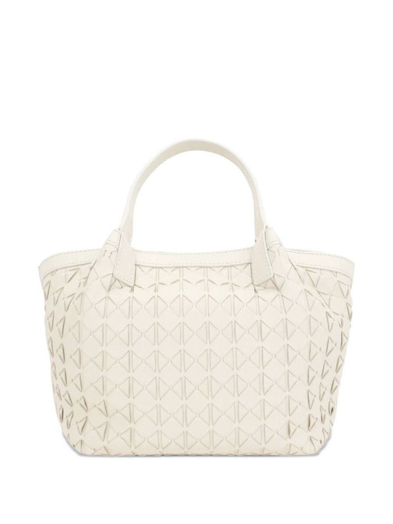 Serapian woven-leather tote bag outlook