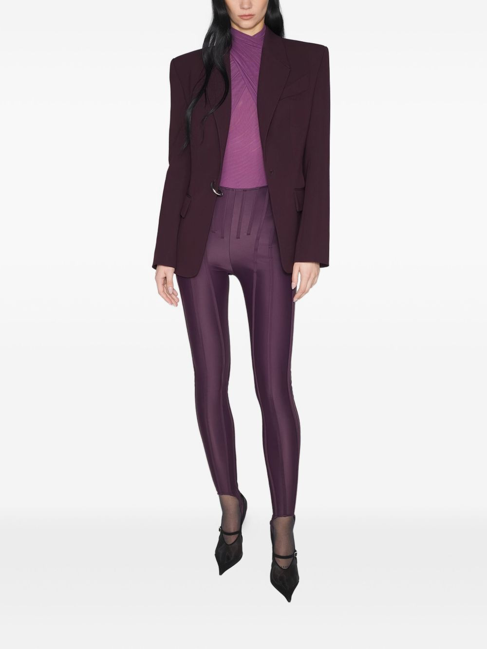 high-waist panelled leggings - 2