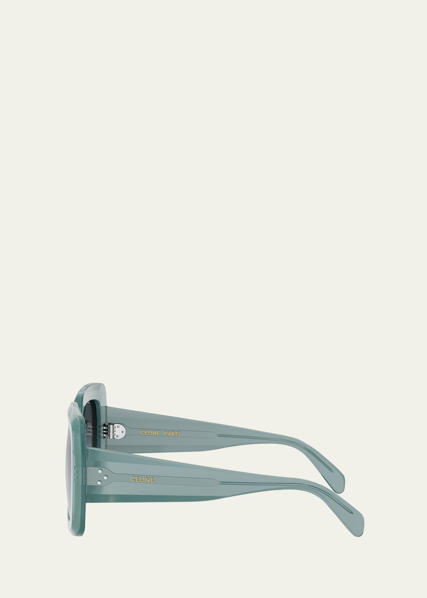 Bold 3 Dots Acetate Square Sunglasses - 3