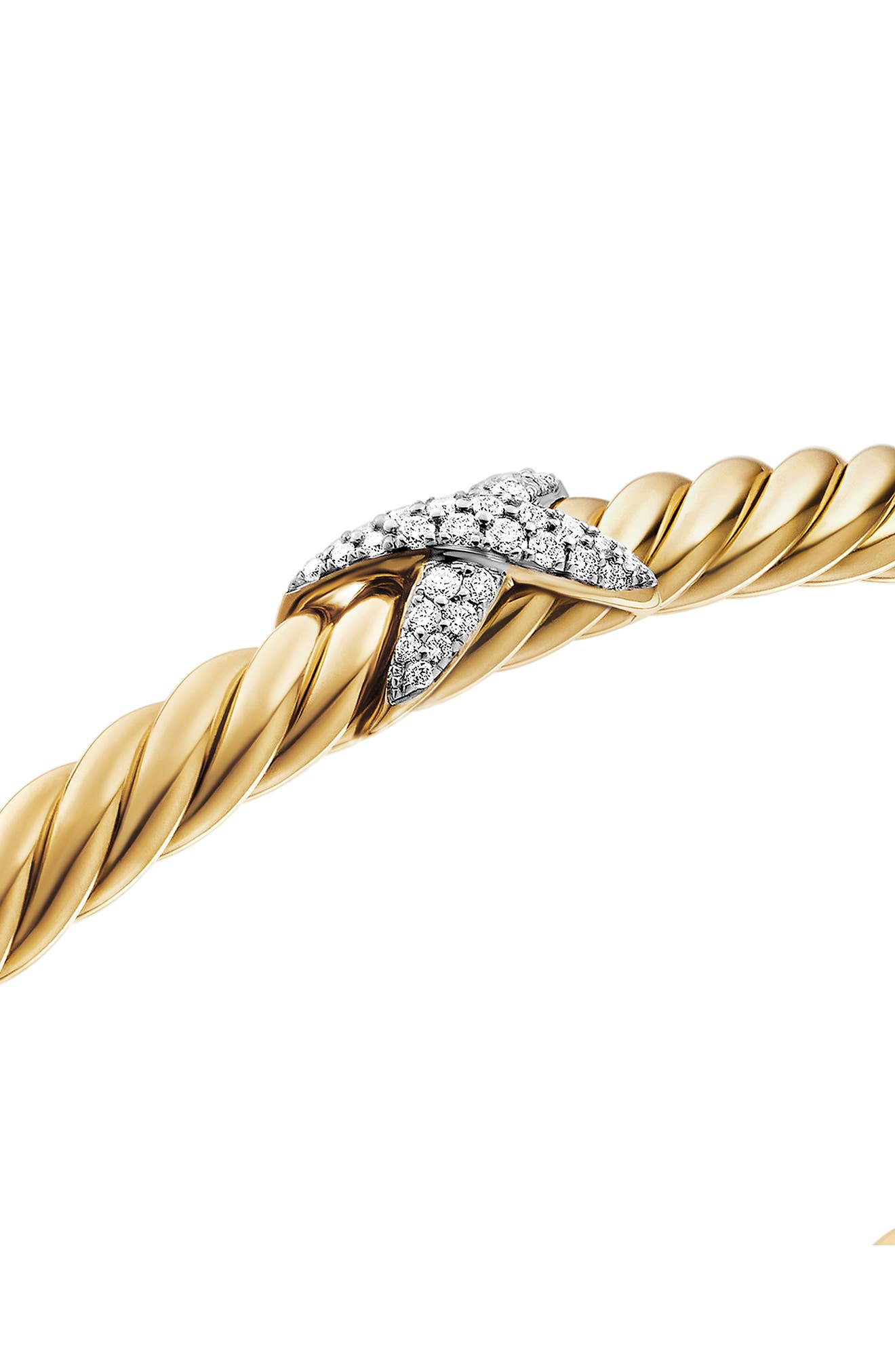 David Yurman X Cablespira® Station Bracelet in 18K Yellow Gold with Pavé Diamonds, 4mm at Nordstrom - 4