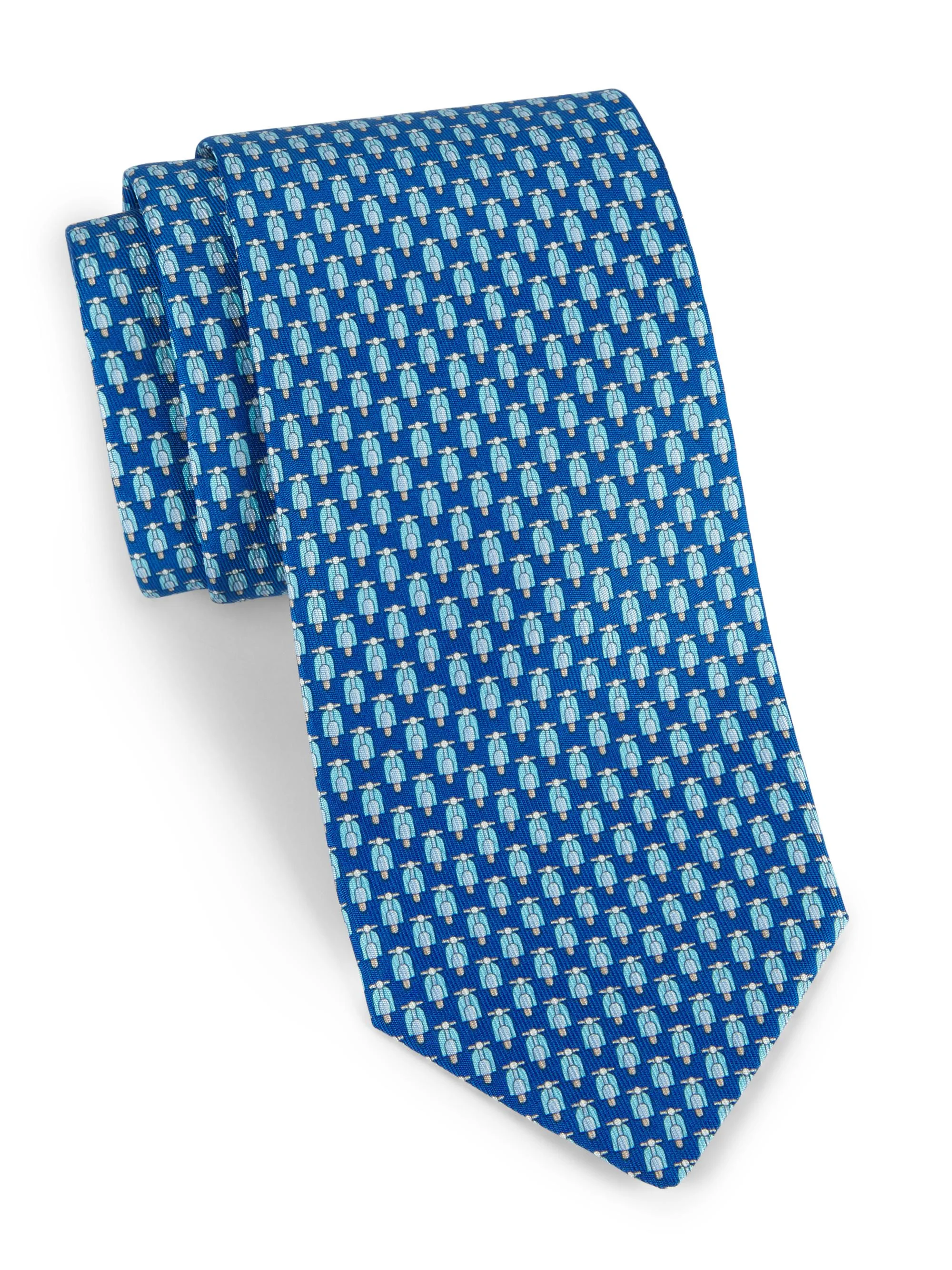 Men's Zesta Silk Tie - Blue Marine - 1