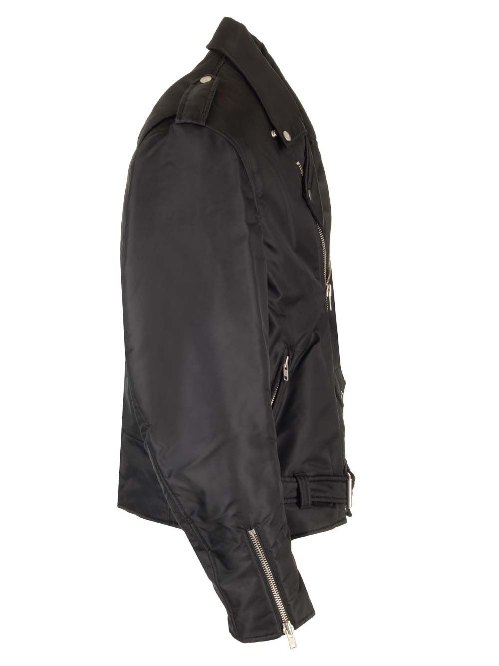 Faux Leather Biker Jacket Jackets Black - 3