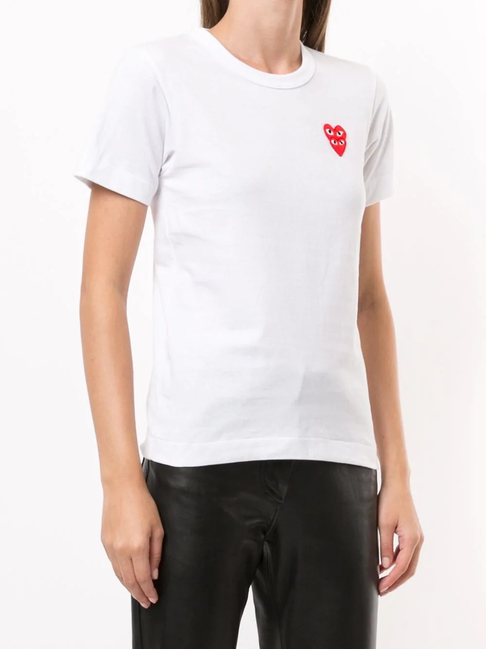 logo heart print T-shirt - 3