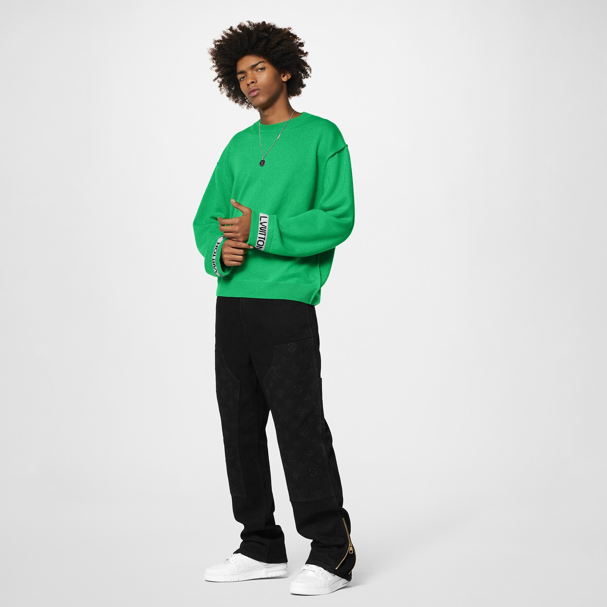LV Cuffs Cashmere Crewneck - 2